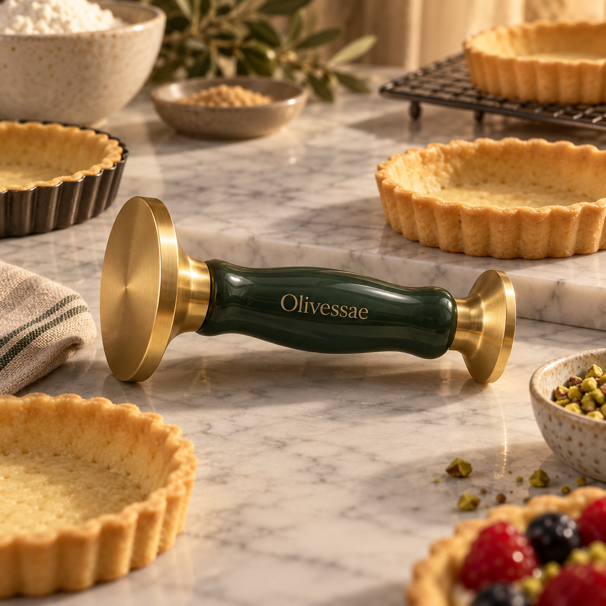 Olivessae™ Tartform Double-Ended Tart Tamper