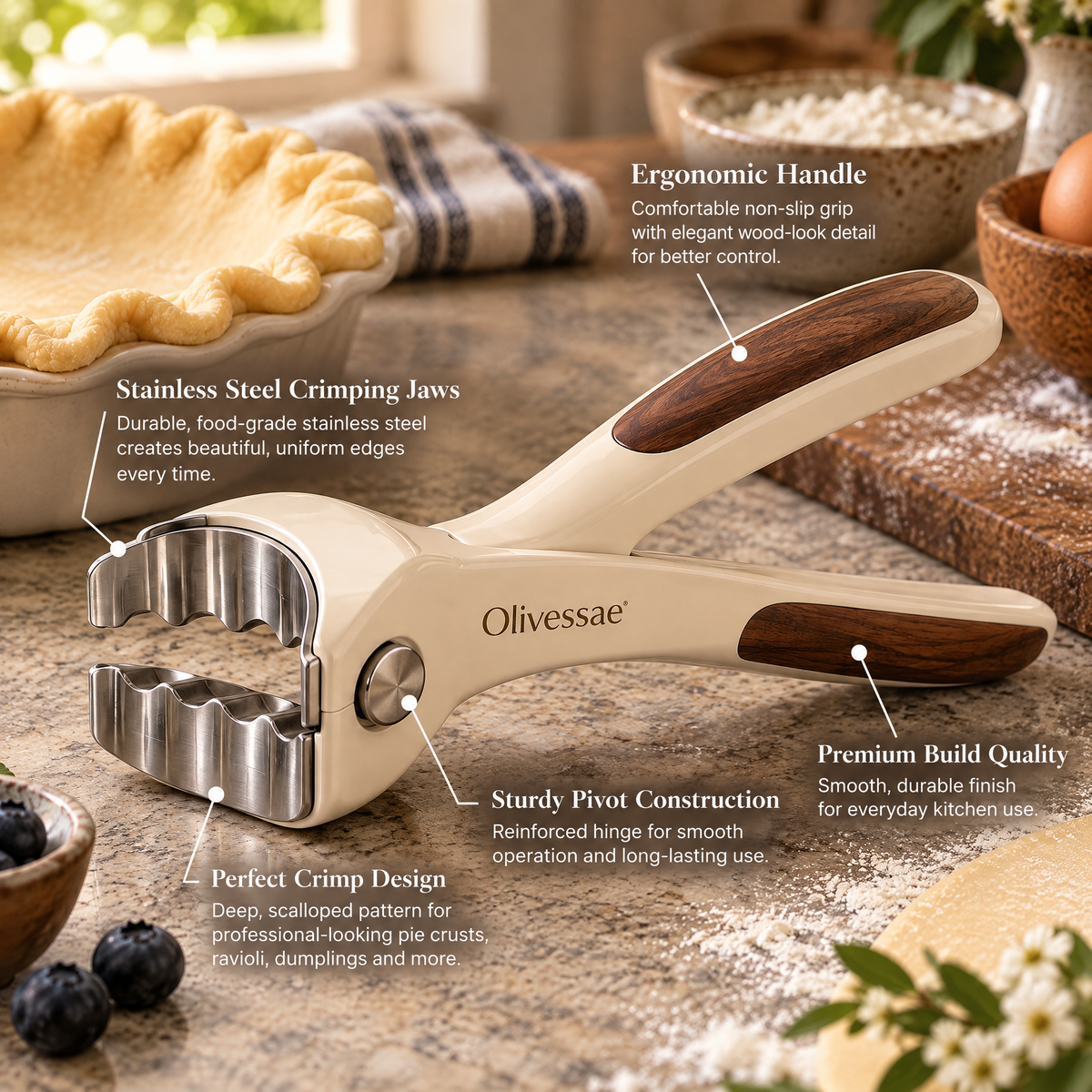 Olivessae™ Petalpress Pie Crimper