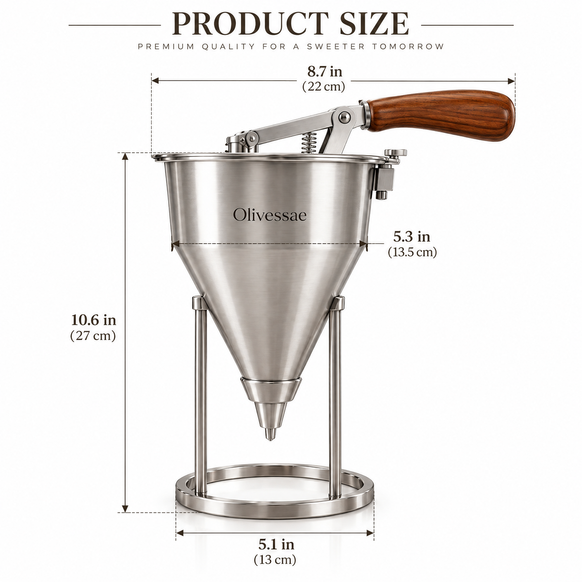 Olivessae™ Atelier Piston Batter Funnel
