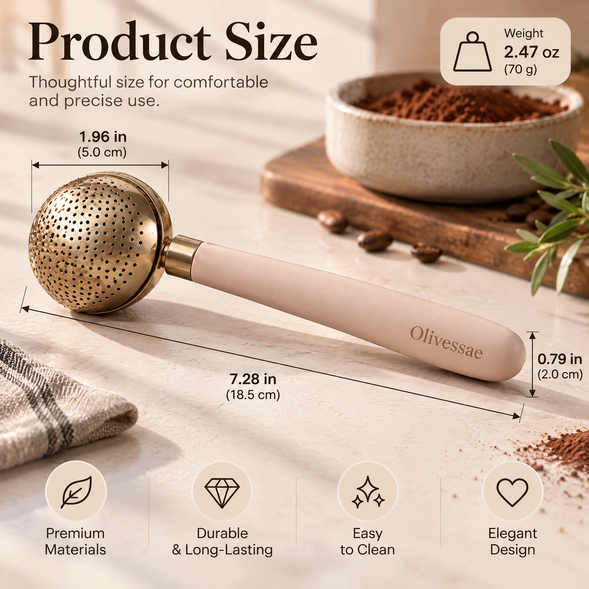 Olivessae™ Cocoa Mist Dusting Wand