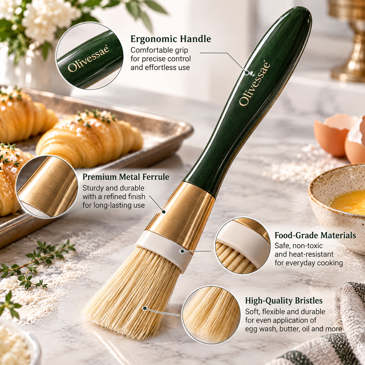 Olivessae™ Verdant Pastry Brush